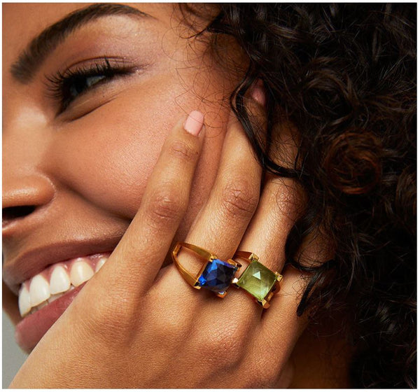 Midnight Blue Mini Plaza Ring