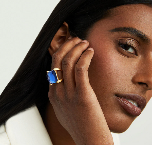 Midnight Blue Plaza Ring