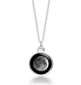 MoonGlow Waxing Crescent Necklace
