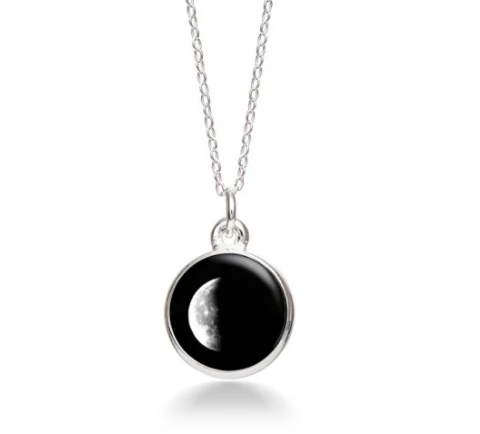 MoonGlow Waning Gibbous  Necklace