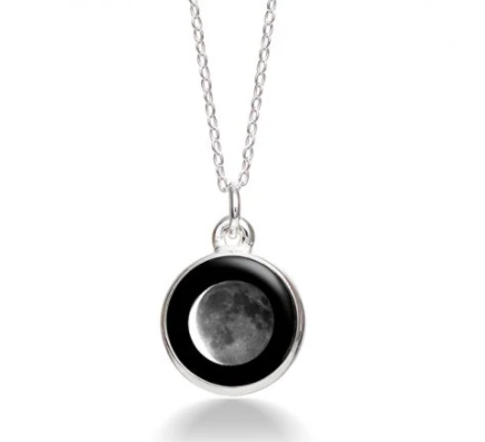 MoonGlow Waning Crescent Necklace