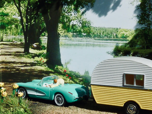 Camper & Corvette Diorama