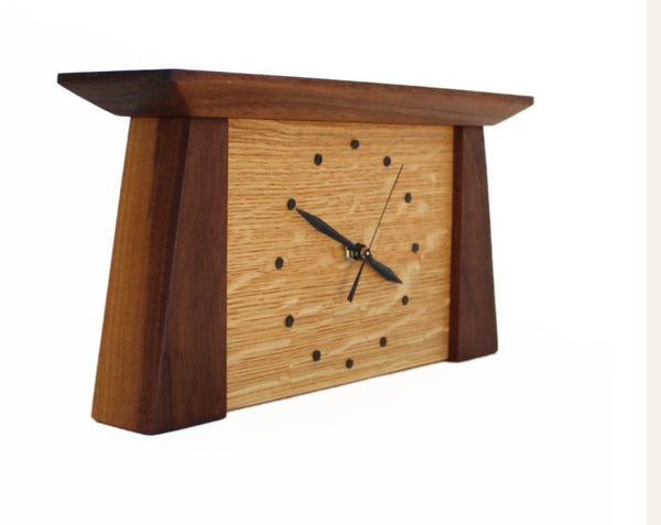 Walnut Prairie Mantel Clock
