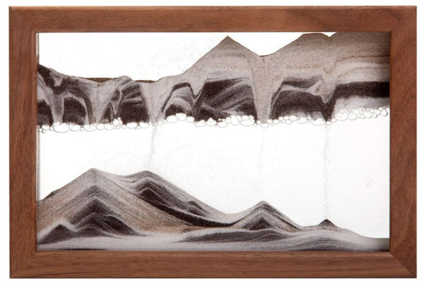 Horizon Walnut Moving Sand Art