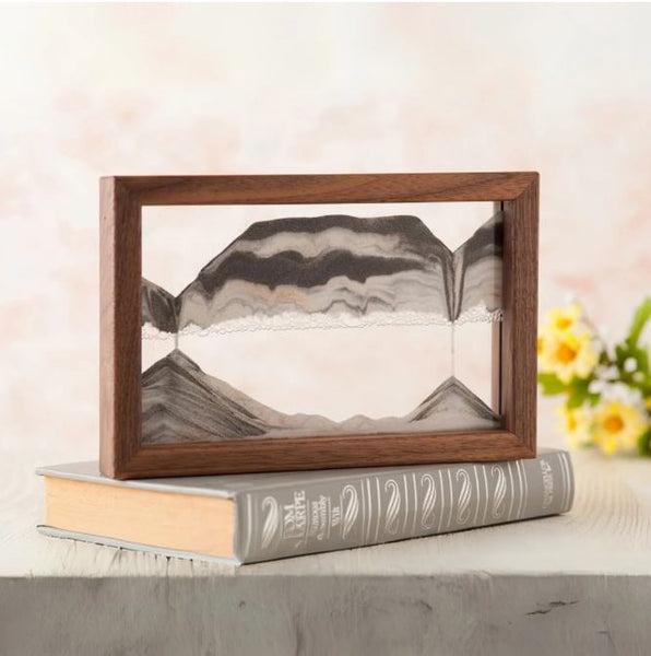 Horizon Walnut Moving Sand Art