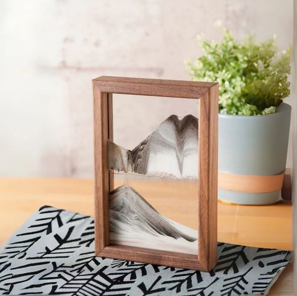 Horizon Walnut Moving Sand Art