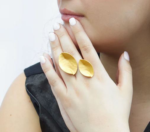 Double Phyllo Statement Ring