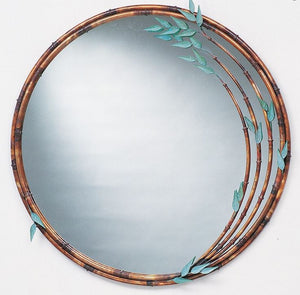 Round Bamboo Mirror