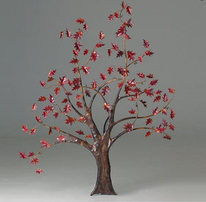 Tall Oak Tree Wall Sculpture