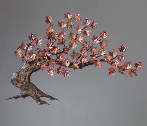 Windswept Maple Tree Wall Sculpture