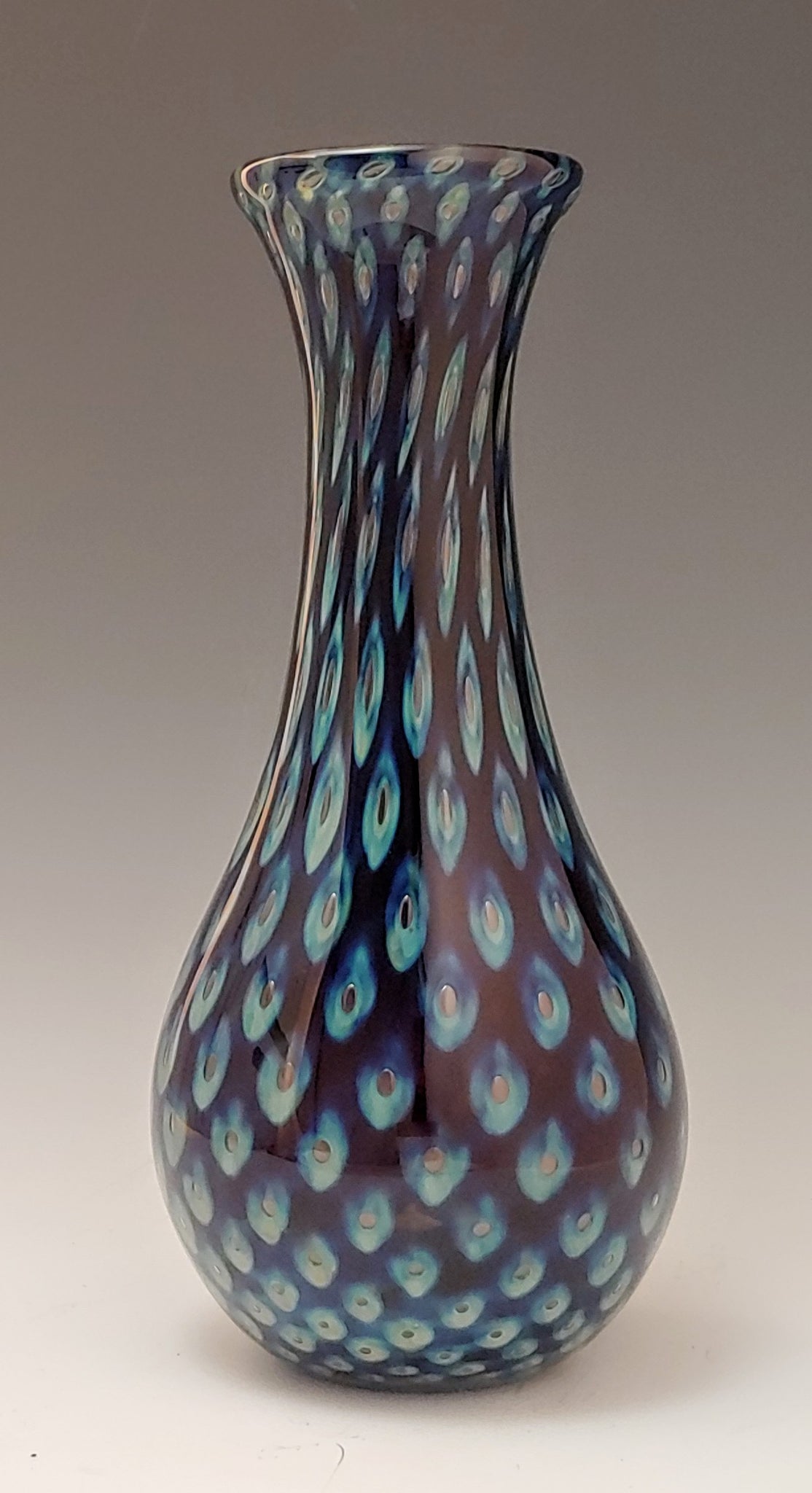 Blue Pineapple Teardrop Treasure  Vase