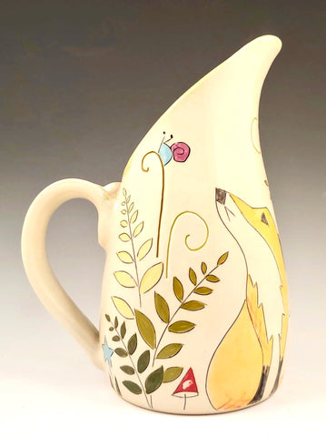 Large Foxes & Ferns Pitcher