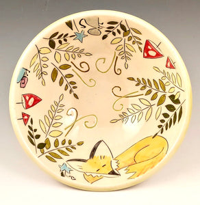 Small Foxes & Ferns Bowl