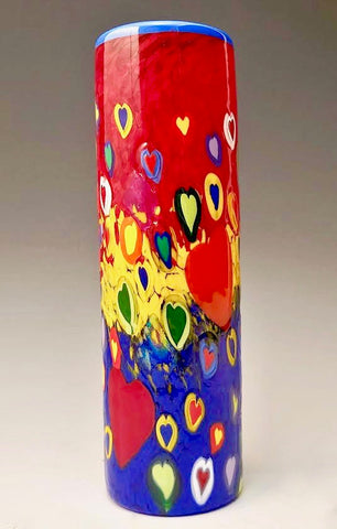 "Hearts" Vase