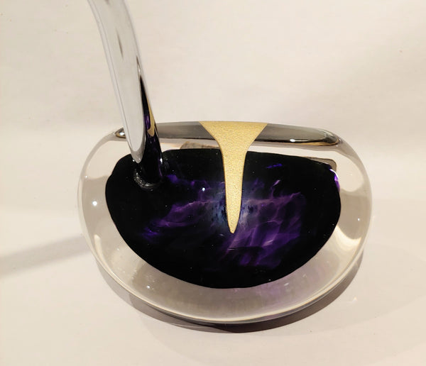Black/Purple Mallet Putter