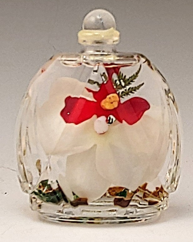 Cut Glass White Orchid Oil Candle