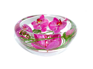 Fuchsia Phalaenopsis Bowl