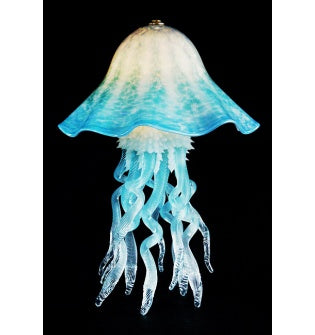 Single Aqua Jellyfish Lamp