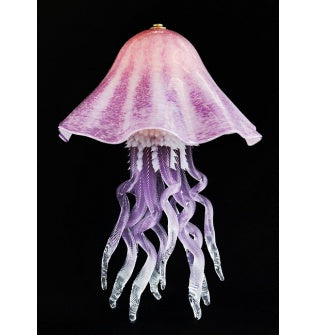 Single Amethyst Jellyfish Lamp