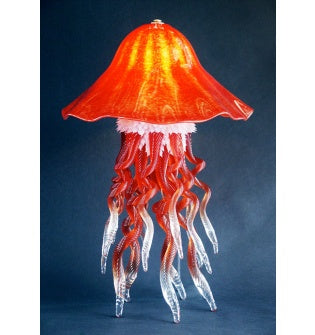 Single Red Jellyfish Lamp