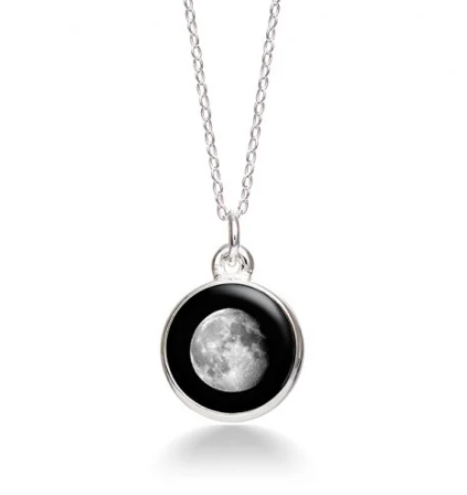 MoonGlow Waning Gibbous  Necklace