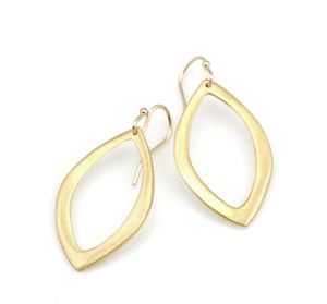 Open Leaf Vermeil Earrings