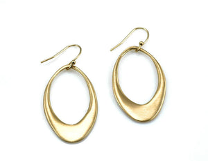 Open Oval Vermeil Earrings