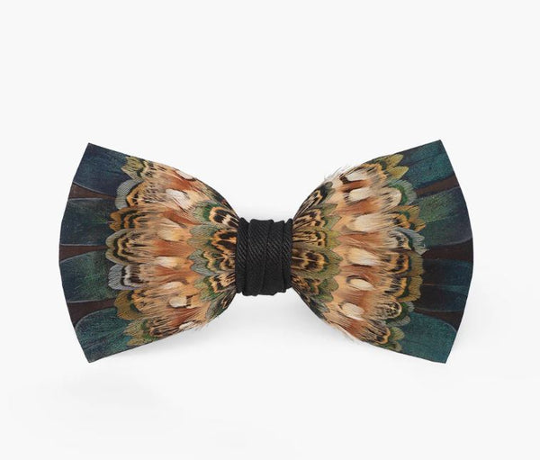 "Wallace" Feather Bow Tie