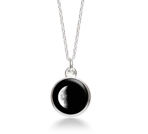 MoonGlow Waning Crescent Necklace