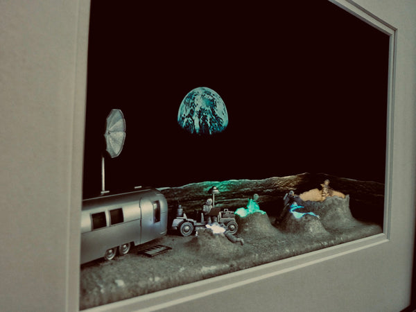 Airstream on the Moon Diorama