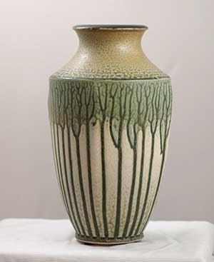 Green Ash Venetian Vase