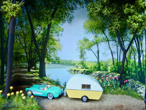 Camper & Corvette Diorama