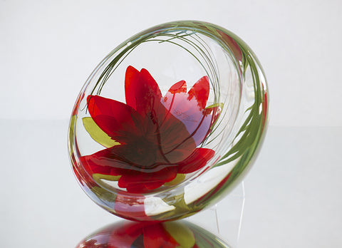 Red Lotus Flower Bowl