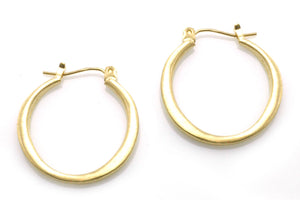 Round Hoop Earrings