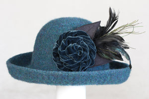 Teal Wool Hat