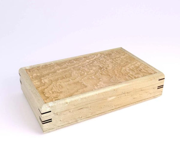 Tamo Birdseye Maple Valet/Jewelry Box | Mikutowski Woodworking