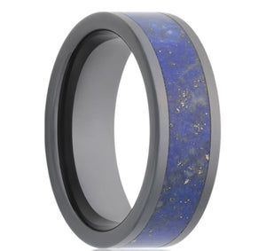 Black Diamond Ceramic & Lapis Ring