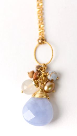 Blue Lace Agate Necklace