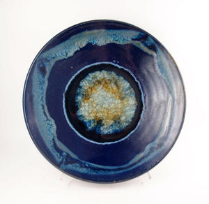 Blue Glass/Ceramic  Plate