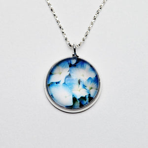 Blue Hydrangea Necklace