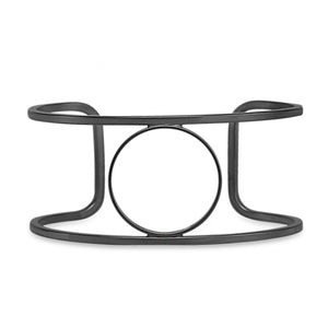 Center Circle Gunmetal Cuff