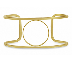 Center Circle Gold Cuff