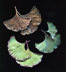 Double Ginkgo Leaf  Pin