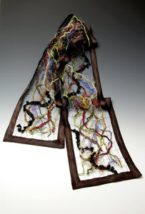 French Roast Roots Silk Scarf