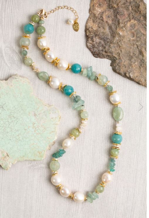 Gemstone Collage Necklace