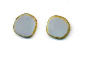 Grey Circle Earrings