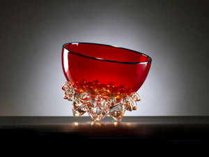 Cherry Red Thorn Vessel