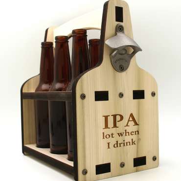 IPA Wooden Beer Caddy
