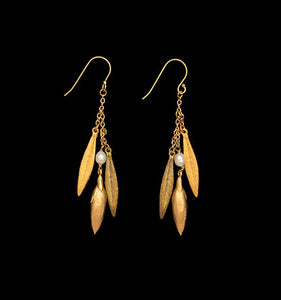 Leaf & Bud Earrings