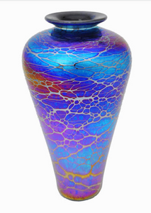Iridescent Teardrop Vase